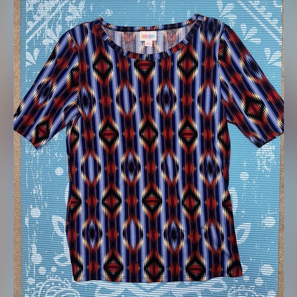LuLaRoe Purple and Red Gigi Top